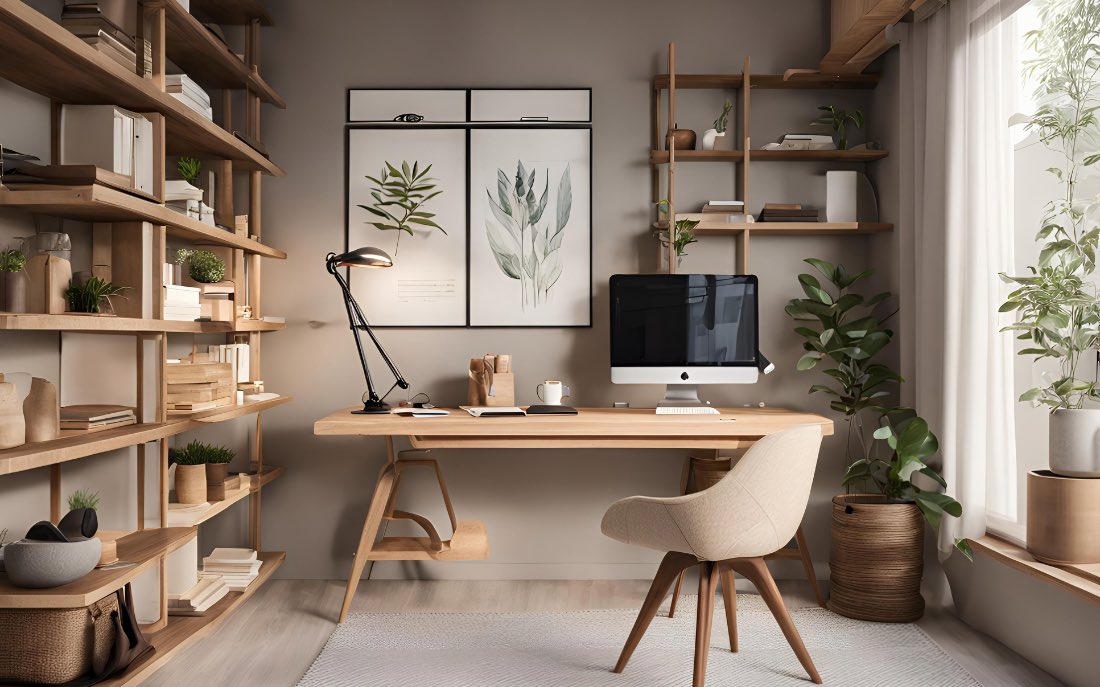 come organizzare una uno spazio di lavoro elegante